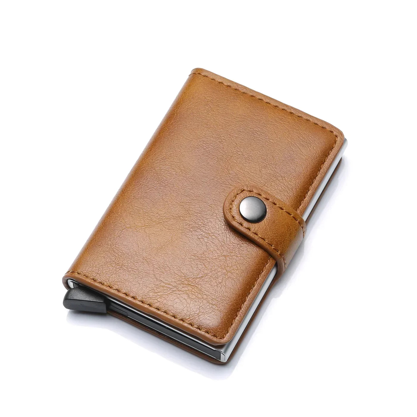 Slim RFID and Signal-Blocking, Anti-theft Leather Card Holder Wallet – Minimalist Design for Men