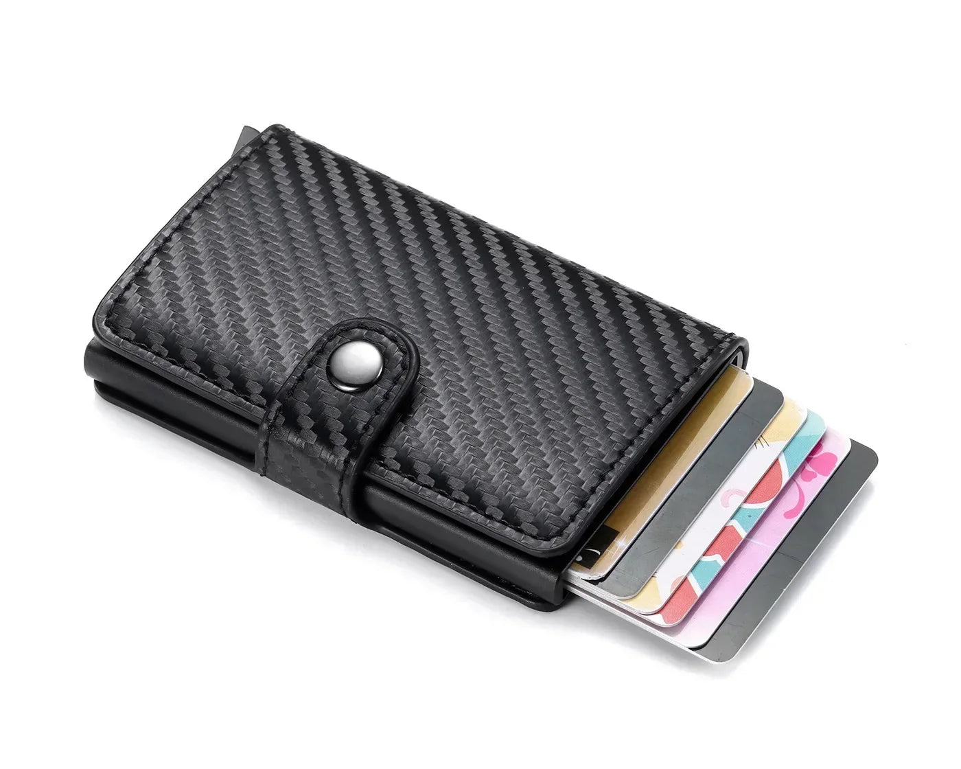 Slim RFID and Signal-Blocking, Anti-theft Leather Card Holder Wallet – Minimalist Design for Men